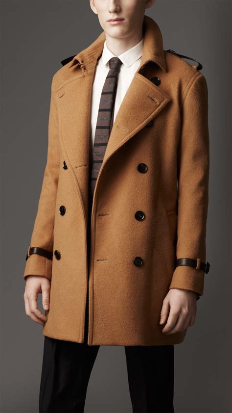 Burberry cashmere trench coat men's